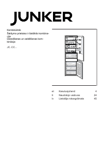 Kasutusjuhend Junker JC86CCSF0 Külmik-sügavkülmik