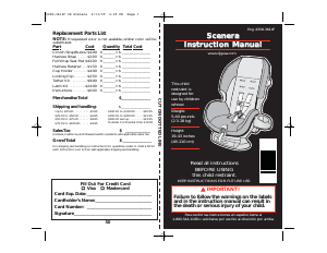 Manual Cosco Scenera Car Seat