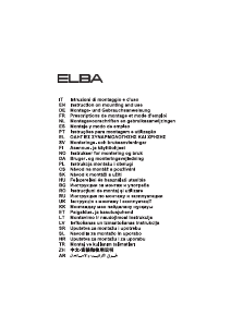 Mode d’emploi Elba EK-5-S40-BL Hotte aspirante