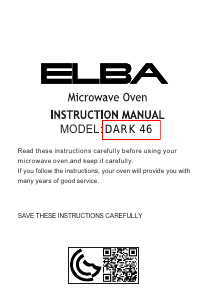 Manual Elba DARK46 Microwave