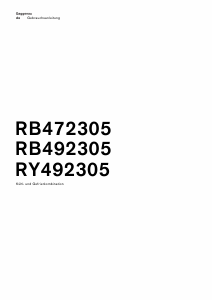 Bedienungsanleitung Gaggenau RB492305 Kühl-gefrierkombination