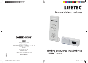 Manual de uso Lifetec MD 16179 Timbre