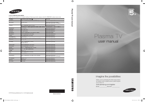 Käyttöohje Samsung PS50C535C1W Plasmatelevisio