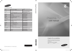 Käyttöohje Samsung PS50C670G3S Plasmatelevisio