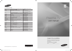 Bedienungsanleitung Samsung PS50C678G3S Plasma fernseher