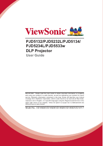 Manual ViewSonic PJD5132 Projector