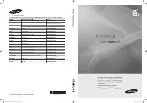 Rokasgrāmata Samsung PS50C6900YW Plazmas televizors
