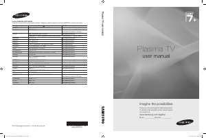 Manual Samsung PS50C7000YW Televizor plasma