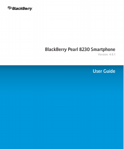 Manual BlackBerry Pearl 8230 Mobile Phone
