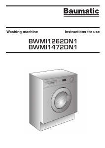 Handleiding Baumatic BWMI1262DN1 Wasmachine