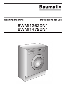 Handleiding Baumatic BWMI1472DN1 Wasmachine