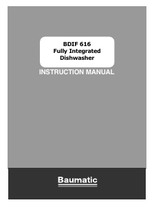Handleiding Baumatic BDIF616 Vaatwasser