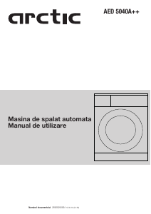 Manual Arctic AED5040A++ Mașină de spălat