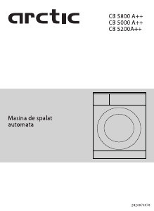 Manual Arctic CB5000A++ Mașină de spălat