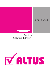 Kullanım kılavuzu Altus AL32 LB M510 LED televizyon