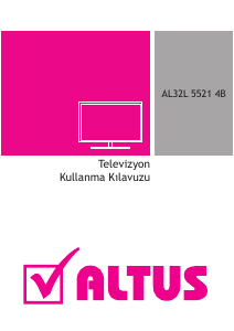 Kullanım kılavuzu Altus AL32L 5521 4B LED televizyon