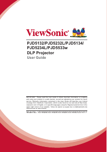Manual ViewSonic PJD5234L Projector