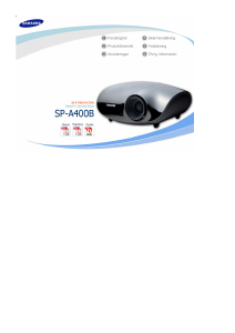 Bruksanvisning Samsung SP-A400B Projektor