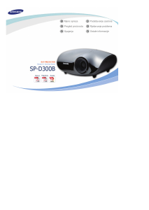 Priručnik Samsung SP-D300B Projektor