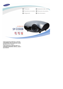 Manuale Samsung SP-D300B Proiettore