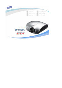 Manual Samsung SP-D400S Projector