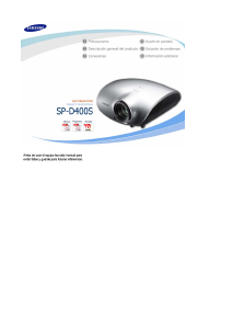 Manual de uso Samsung SP-D400S Proyector