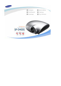 Bruksanvisning Samsung SP-D400S Projektor