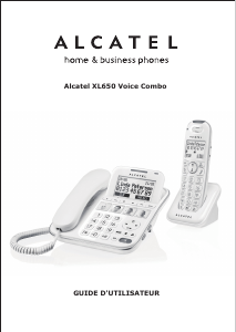 Mode d’emploi Alcatel XL650 Extra Comfort Téléphone