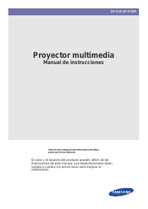 Manual de uso Samsung SP-F10M Proyector