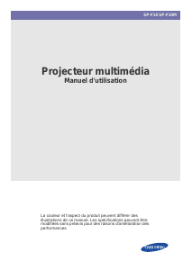 Mode d’emploi Samsung SP-F10M Projecteur