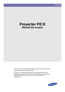 Manual de uso Samsung SP-H03 Proyector