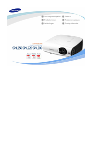 Handleiding Samsung SP-L200 Beamer