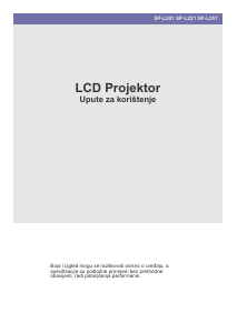 Priručnik Samsung SP-L201 Projektor