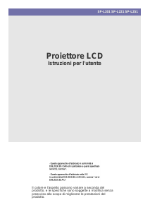 Manuale Samsung SP-L221 Proiettore