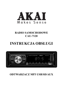 Instrukcja Akai CAU-7120 Radio samochodowe