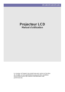 Mode d’emploi Samsung SP-L251 Projecteur