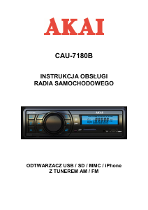 Instrukcja Akai CAU-7180B Radio samochodowe