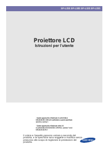 Manuale Samsung SP-L255 Proiettore