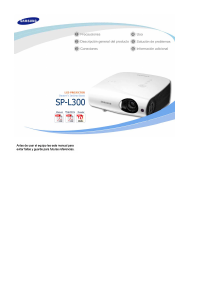 Manual de uso Samsung SP-L300 Proyector