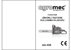 Kullanım kılavuzu Agromec AG-55E Motorlu testere