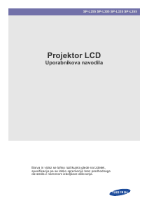 Priročnik Samsung SP-L305 Projektor