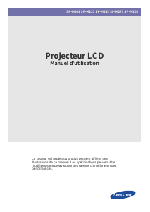 Mode d’emploi Samsung SP-M255W Projecteur