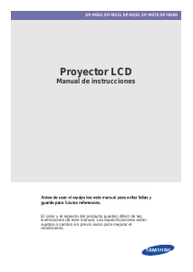 Manual de uso Samsung SP-M300 Proyector
