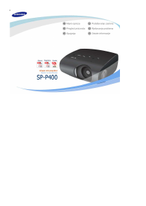 Priručnik Samsung SP-P400B Projektor