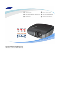 Manual de uso Samsung SP-P400B Proyector