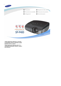 Manuale Samsung SP-P400B Proiettore