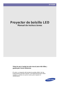 Manual de uso Samsung SP-P410M Proyector