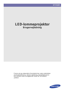 Brugsanvisning Samsung SP-P410M Projektor