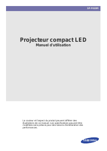 Mode d’emploi Samsung SP-P410M Projecteur