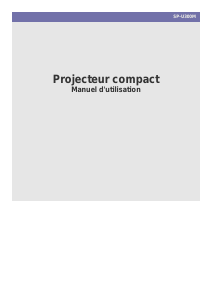 Mode d’emploi Samsung SP-U300M Projecteur